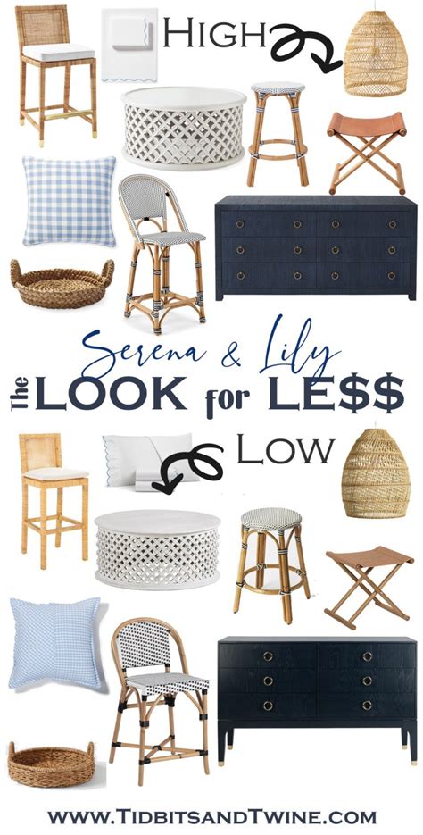 The BEST Serena & Lily Dupes: Decor, Lighting, Furniture & More.